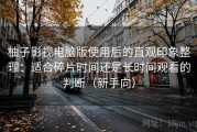 柚子影视电脑版使用后的直观印象整理：适合碎片时间还是长时间观看的判断（新手向）
