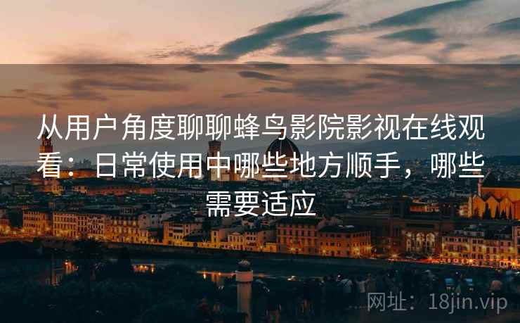 从用户角度聊聊蜂鸟影院影视在线观看：日常使用中哪些地方顺手，哪些需要适应