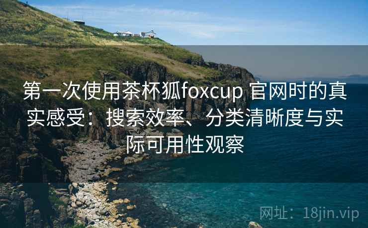 第一次使用茶杯狐foxcup 官网时的真实感受:搜索效率、分类清晰度与实际可用性观察 第一次使用茶杯狐foxcup 官网时的真实感受:搜索效率、分类清晰度与实际可用性观察