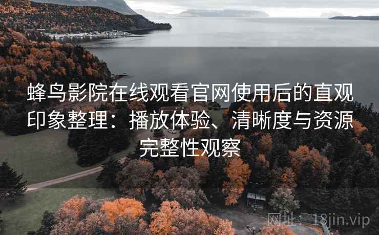 蜂鸟影院在线观看官网使用后的直观印象整理：播放体验、清晰度与资源完整性观察